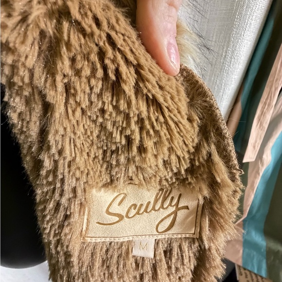 Scully Tan and Gray Faux Fur Trim Jacket Sz Medium NWOT - Picture 6 of 8